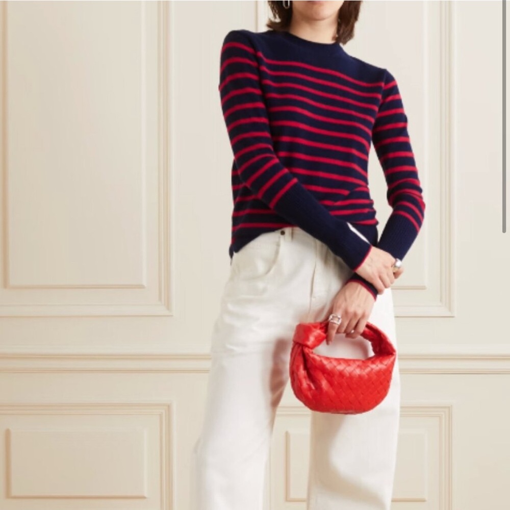 La Ligne NY Stripe Navy & Red Cashmere sweater 
 Small excellent condition